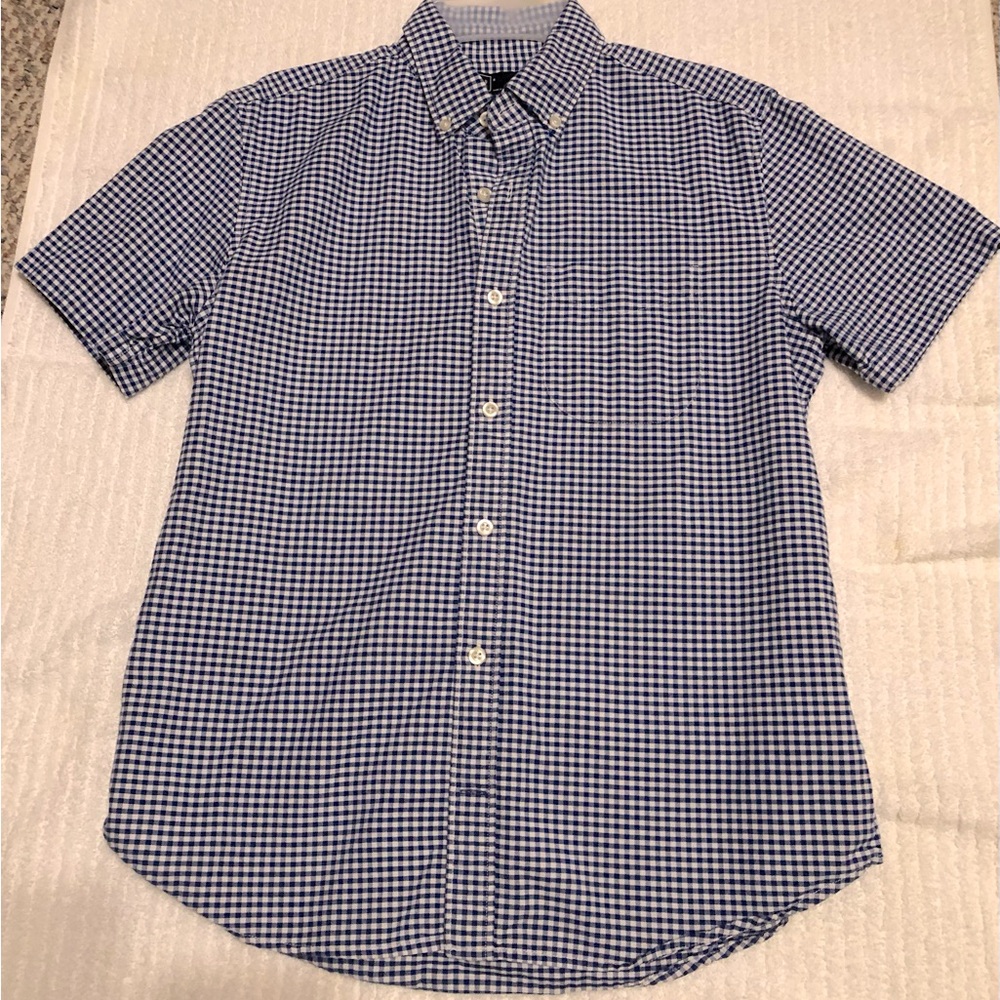 Men's Gap Blue Checkered Shirt